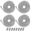 4 Pack Ceiling Fan Pull Chain Extender,Each Chain Length 39-inch(1