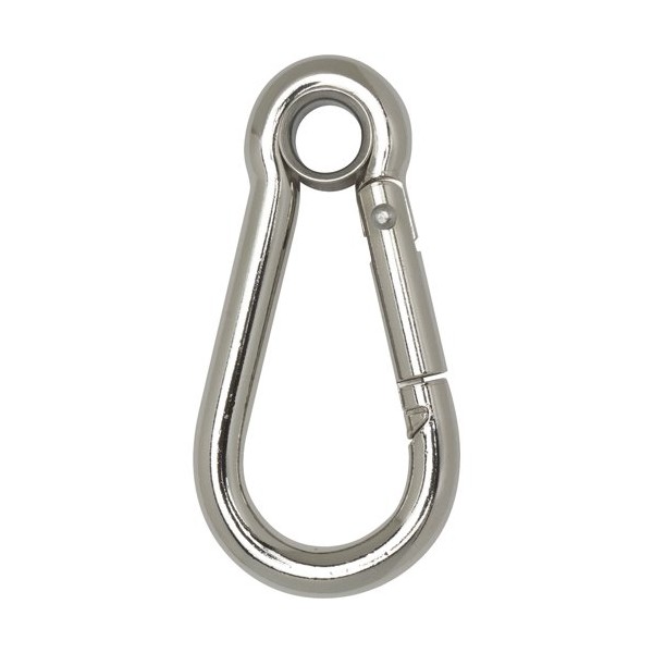 TRUSCO TKH-12A Carabiner Harken A-Shaped, Steel, 0.5 x 5.5 inches