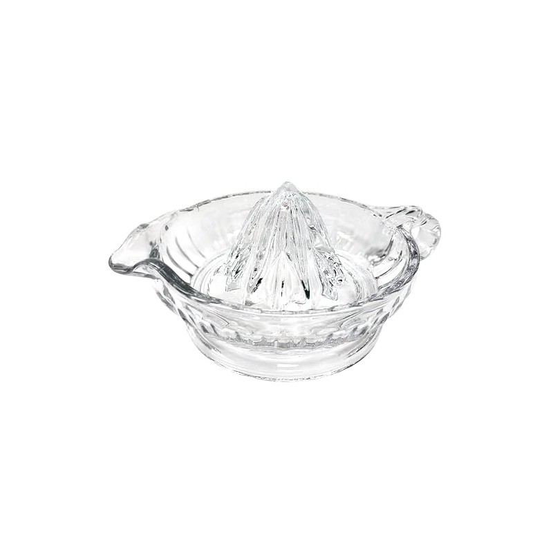 TableCraft H223 Glass Manual Juicer with Handle and Pour Spout