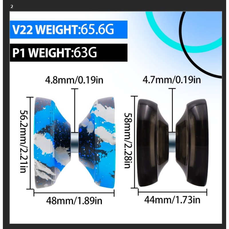 YOYOSTUDIO Yoyo Professional Responsive Yoyo H17, Dual Purpose Metal Yoyos