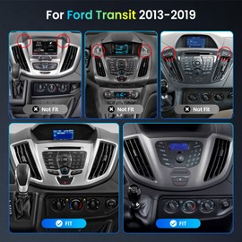 8Core 6G+128G for Ford Transit 2013-2019 Android Car Stereo with Wireless CarPlay Android Auto, 9inch 1280X720P Touchscreen 5.0 Bluetooth RDS FM Radio DSP 46EQ GPS Navigation WiFi AHD Backup Camera