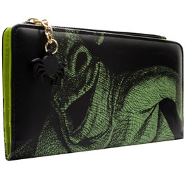 TNBC Oogie Boogie Nightmare Bag of Bugs Boogeyman Purse Clutch Coin Pocket & Card Holder, Green