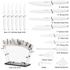 Astercook Knife Set for Kitchen with Block and Sharpener 22