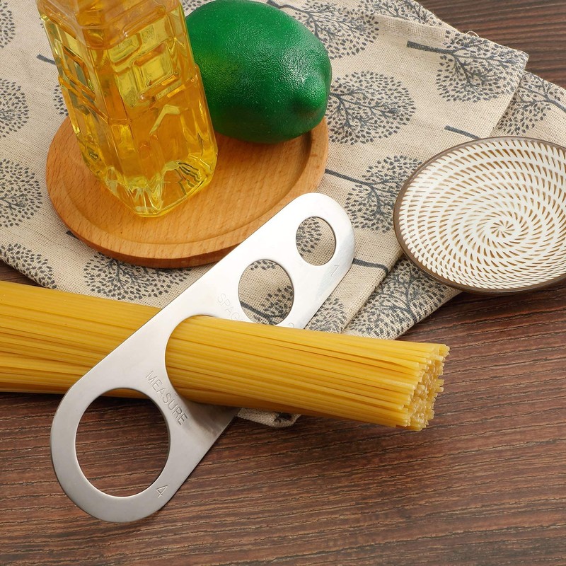 HZIYOU 3Pcs Spaghetti Spoon and Pasta Tongs Stainless Steel Comb