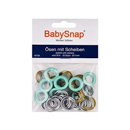 Heavy Duty Eyelets with Washers 11 mm (B19 Mint)