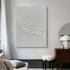 Epicler art Hand-Painted Modern Abstract Art Oil Painting White Wings
