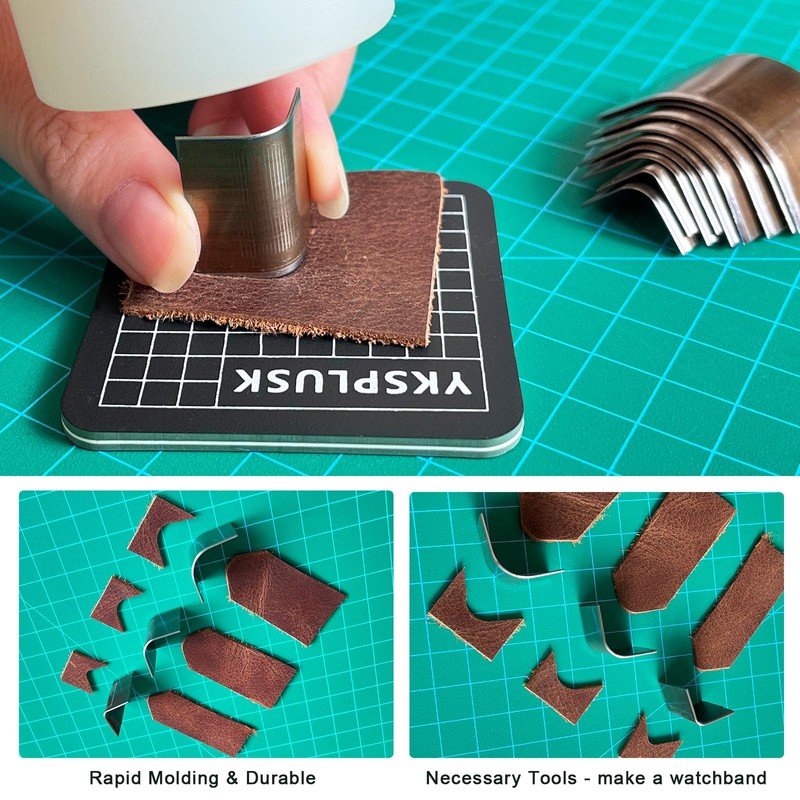 YKSPLUSK 10 Pieces Leather Corner Punch Set, Leather Corner Cutter
