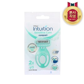 [Portable] SCHICK Intuition 4-blade portable hair remover (2 bodies + 1 case) / [휴대용]쉬크 인튜이션 4중날 휴대용 제모기(본체2개+케이스1개)