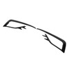 Pair Front Fog Light Lamp Eyebrow Trim Glossy Black for
