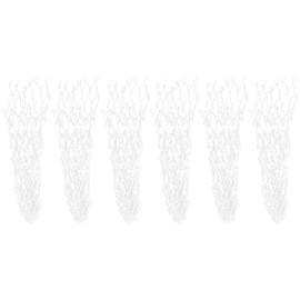 6PCS/Set Billiards Net Hollow Out Pool Table Pocket Nets for Billiards Trainning Spair Table Bag (White)