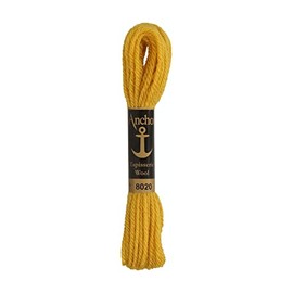 Susan Bates Embroidery Thread, 100% wool, Hinig Yellow, 10m