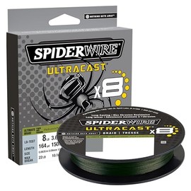 SpiderWire Superline Ultracast Braid, Aqua Camo, 8lb | 3.6kg, 164yd | 150m Fishing Line