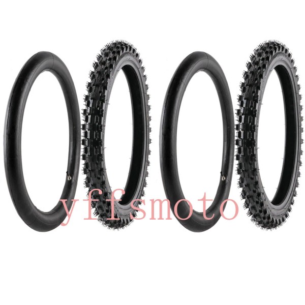 Unbranded 2 SET 17 INCH 70/100-17 FRONT KNOBBY TYRE +