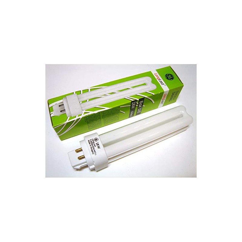 18W PLDE (4-pin) G24Q-2 Base Fluorescent Lightbulb - White