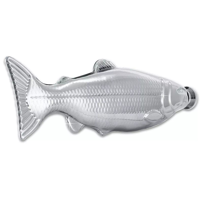 Small/Keepsake 10 Cubic Inch Fish Brass Funeral Cremation Scattering Tube