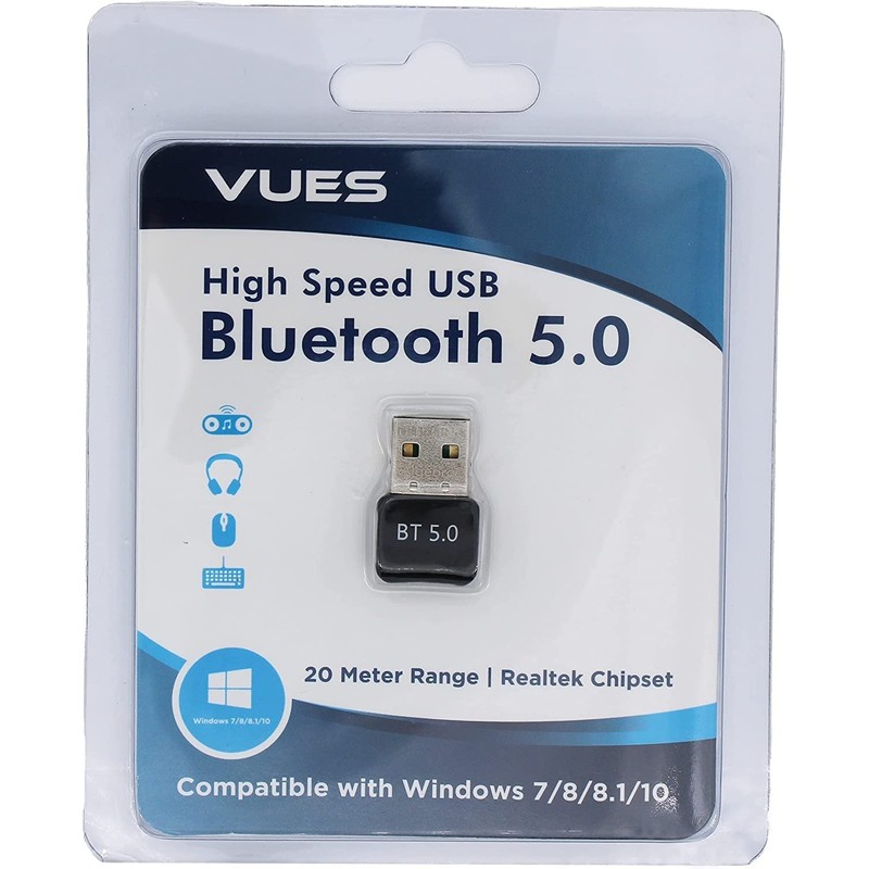 Vues Bluetooth 5.0 Adapter for PC, Bluetooth Dongle, USB Bluetooth