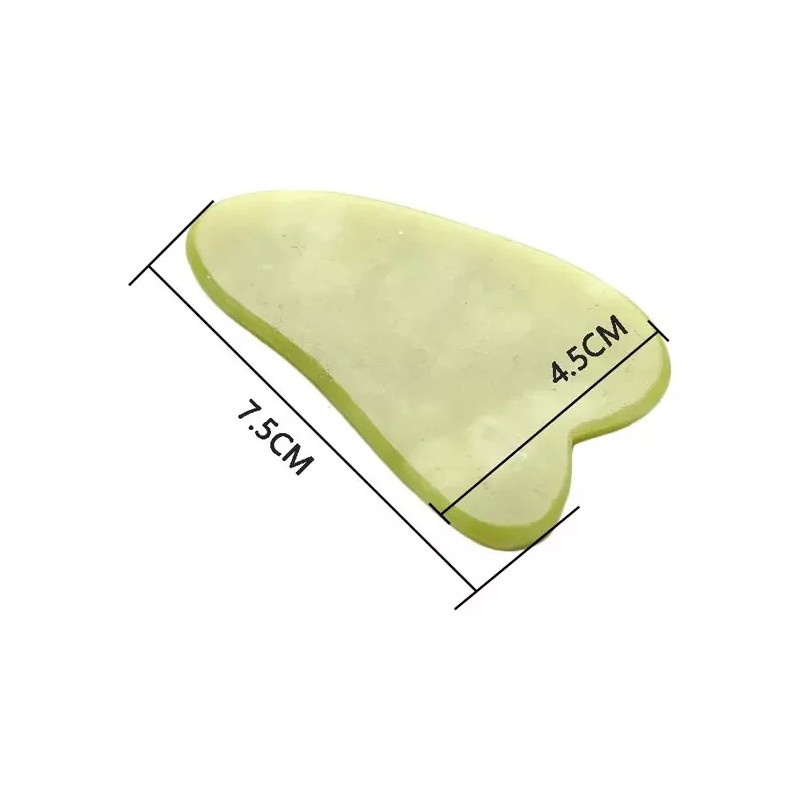 OEM 10 Guashas De Jade 100% Natural Para Masaje Facial