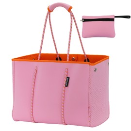 QOGiR Multipurpose Gym Beach Bag - Light Weight, Large, Sports (Pink, X-Large) … …