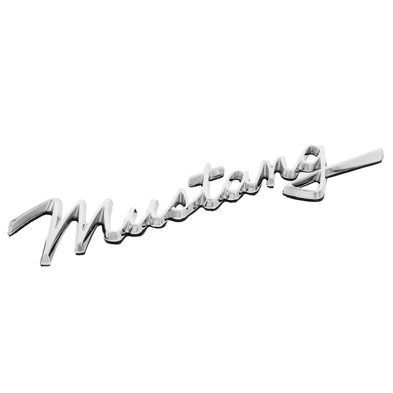 United Pacific F6802 Tripe Chrome Die-Cast “Mustang” Script Emblem, Badge