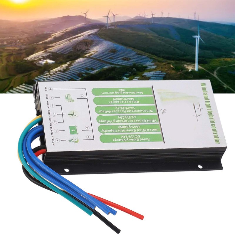 Wind Solar Hybrid Charge Controller 12V 24V Battery Auto PWM