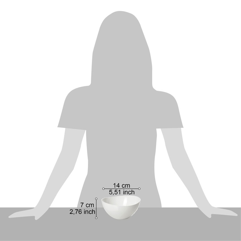 omada Design Set of 3 Plastic Bowls, Two-Tone, 40 cl,