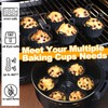 Koluti Reusable Silicone Baking Cups Set of 12, Nonstick Muffin