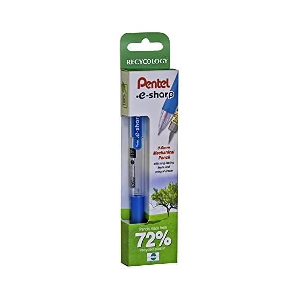 Pentel E Sharp Mechanical Pencil, 0.5 mm, Pack of 2