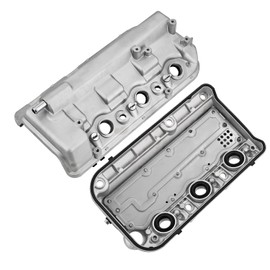 12310-R70-A00 12320-R70-A00 Front & Rear Aluminium Engine Valve Cover Compatible with Hon-da Accord Odyssey Pilot Ridgeline Crosstour 2008-2017, A-cura RDX TL 3.5L 3.7L 2012-2015