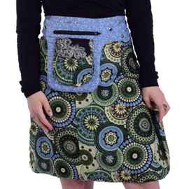 Sunsa Summer Skirt Knee Length Skirt Wrap Skirt Women's Long Cotton Trouser Skirt Boho Clothing Long Skirt Women Midi Skirt, black