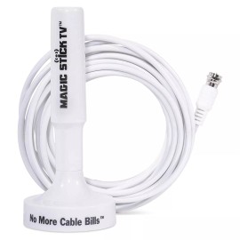 Magic Stick TV MS-50 WT Amplified Signal Booster Antenna Digital HDTV 1080P HD