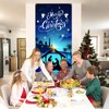 Nativity Scene Christmas Door Cover for Front Door - Fabric