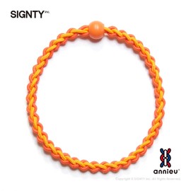 annieu Hair Rubber Hair Accessory Bracelet [Hairdresser Initiated] Annu (Orange)