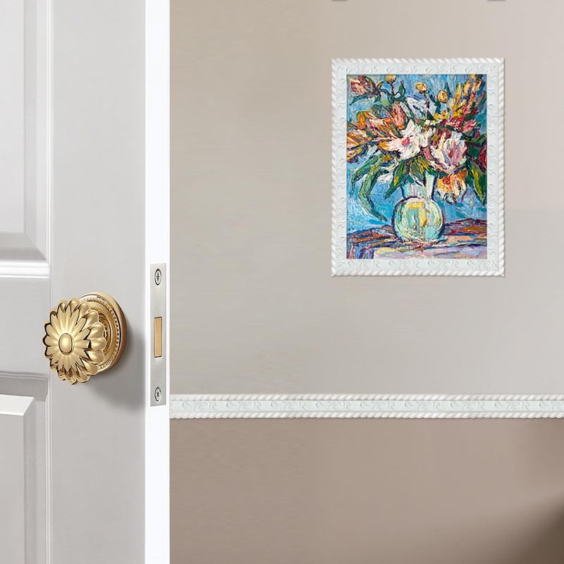 YEFANXI Self-Adhesive Flexible PVC 3D Embossed Wall Molding Trim -