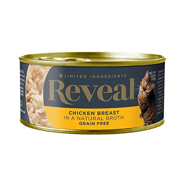 Reveal Natural Wet Cat Food Chicken Breast in Broth 24