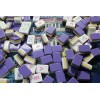 Purple American Mahjong 4-Layer Acrylic Tiles with 160 Cards Engraved