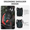 mjmoto Motorcycle Backpack Waterproof Large Capacity Carbon Fiber Rider Backpack