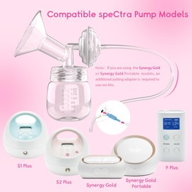 Spectra Replacement Pump Parts Compatible w/ S1/S2/13 Plus, Not Original Accessories, Spectra Flange Inserts Sets Include 17mmFlange/Duckbill Valve