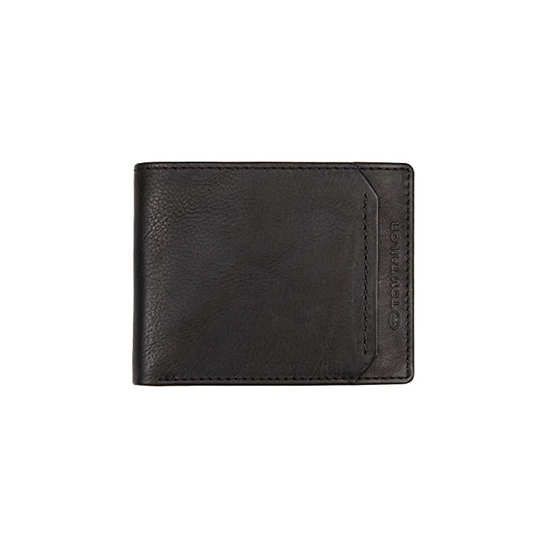 Tom Tailor Sam Men's Wallet Small Landscape Format Small, black,