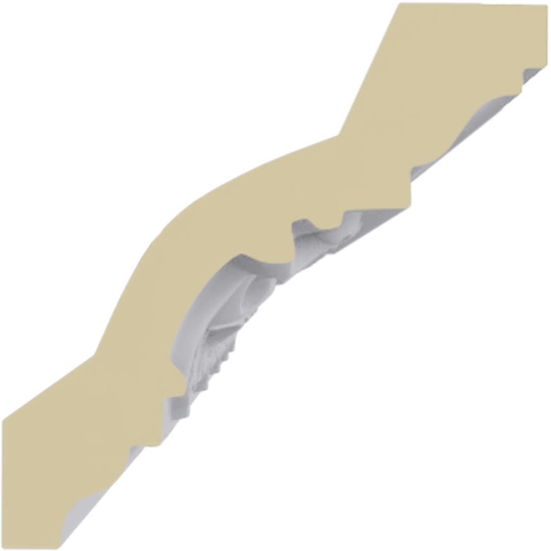 Endurathane Versailles Crown Moulding, 3 3/8"H x 3 3/8"P x
