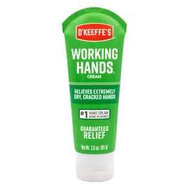O'Keeffe's Working Hands Hand Cream for Extreme Dryness - 3 oz Travel Size Tube (1 Pack) - Repairing Skincare for Cracked, Dry Hands