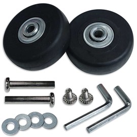 Pair Luggage Suitcase Replacement Wheels OD 50 (1.97'') 18 Axles 35 Repair Set for Luggage Suitcase (50mm x 18mm x 6mm)