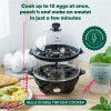 BELLA Double Tier 12 Egg Cooker Family Sized with 400