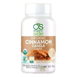 Canela Orgánica (60 Caps) Organic Side                                                                                                                