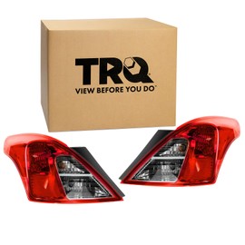 TRQ Rear Tail Lights Set Compatible with 2012-2019 Nissan Versa