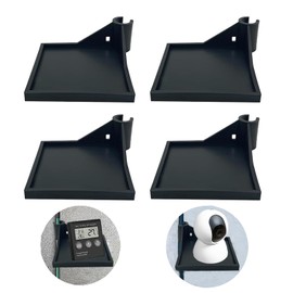 Newyuan Grow Tent Corner Shelf, Grow Tent Accessories, Grow Tent Shelves for Space of Hygrometer Camera and Planting Equipment, for Grow Tent Pole 16 mm (4, Black)