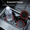 4 Pcs Anti-Slip Car Cup Holder Coaster Set, Diameter 2.75