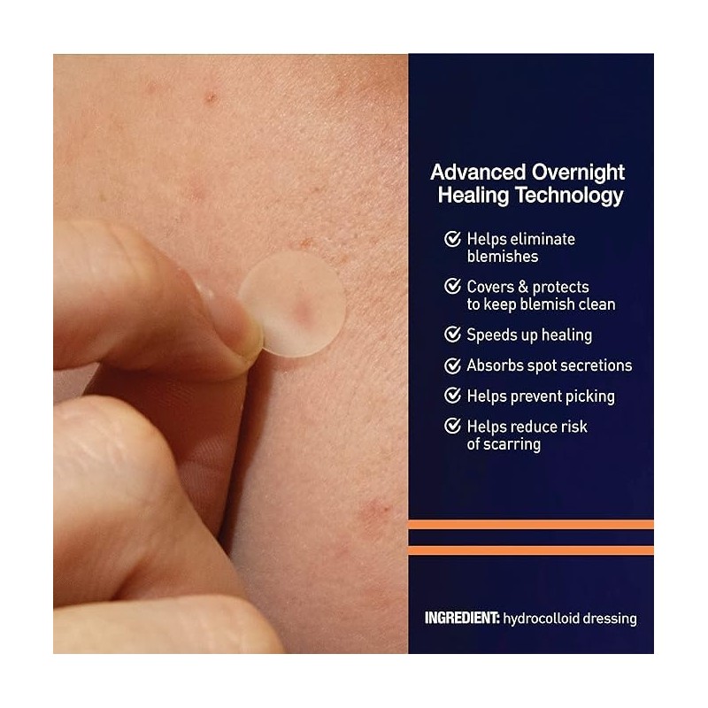 PanOxyl PM Overnight Spot Patches, Advanced Hydrocolloid Healing Technology, Fragrance