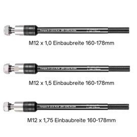 Liebdorf® Thru Axle Bicycle Trailer - M12 Adapter for All Lengths - Bicycle Trailer Coupling - Bicycle Thru Axle Adapter (M12 x 1.0)