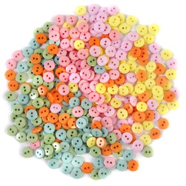 Blumenthal Lansing 470002301 360pc, Assorted Craft and Sewing Buttons, Yellow, Orange, Blue, Green, Light Pink