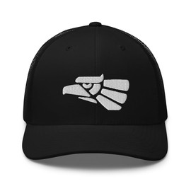RIVEMUG Hecho en Mexico Premium Trucker Hat Curved Bill Mid Crown Adjustable Mexican Cap Black
